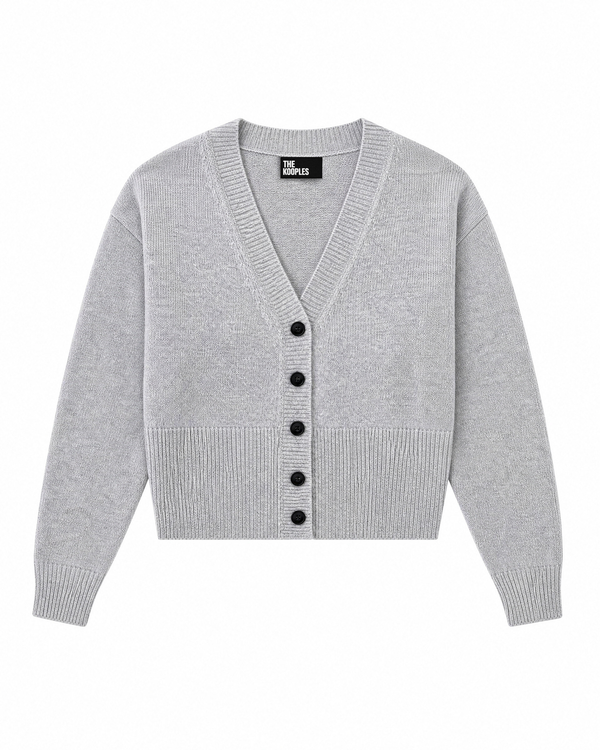 Blue Merino Wool and Cashmere Cardigan