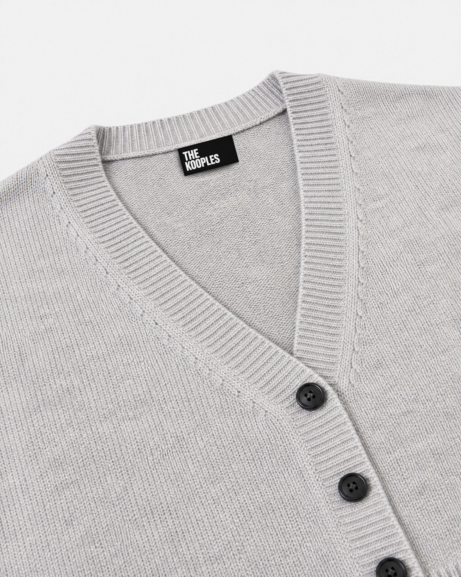 Blue Merino Wool and Cashmere Cardigan