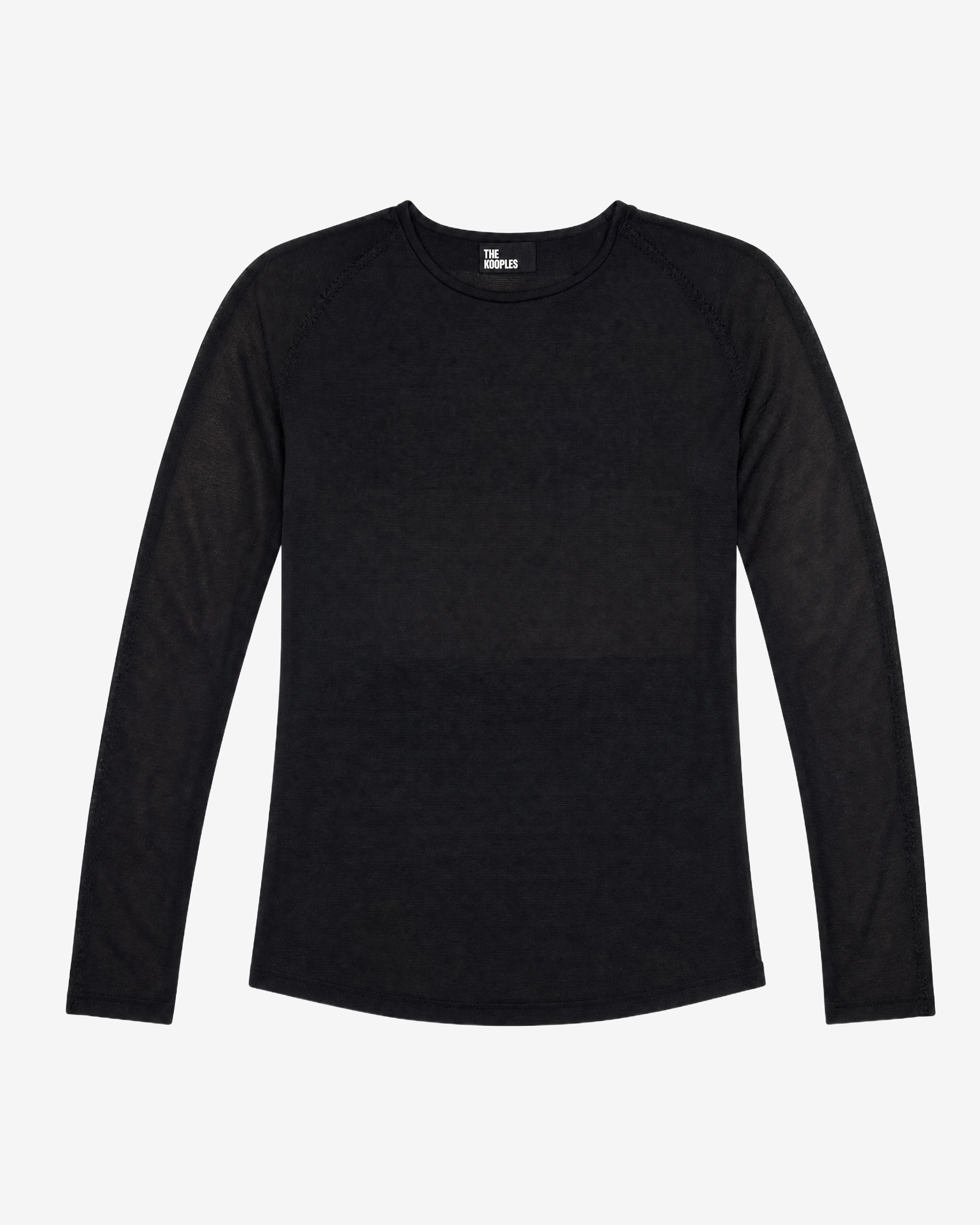 Black Fine-Knit Sweater