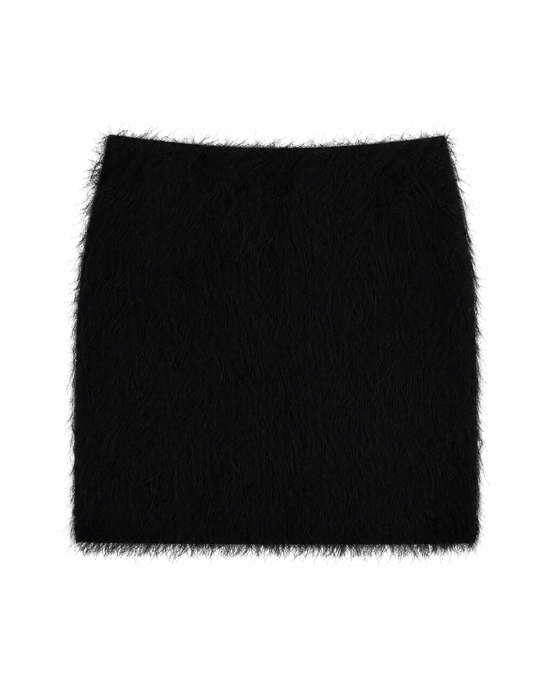 Black Short Fringed Skirt