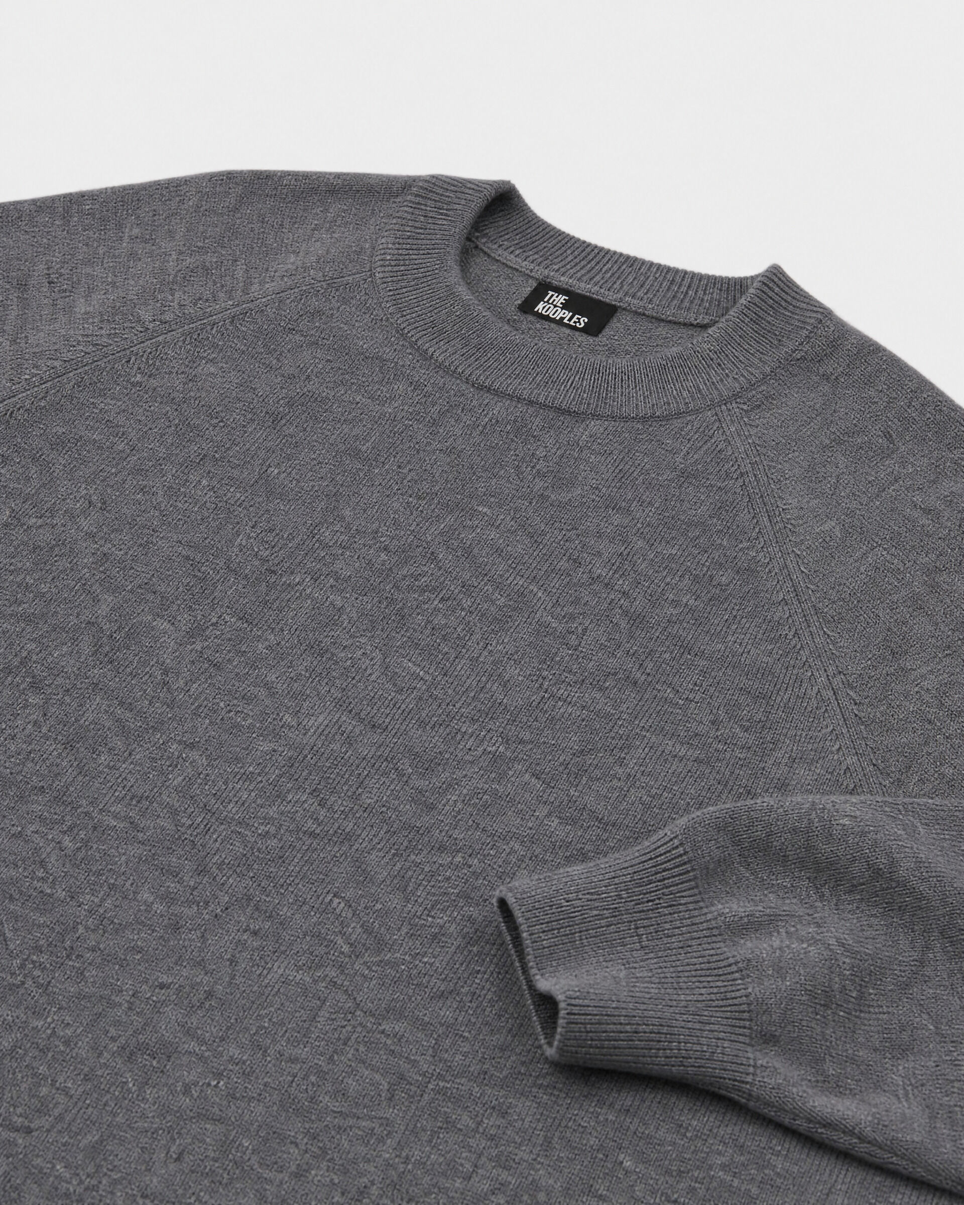 Long gray wool and cashmere dress