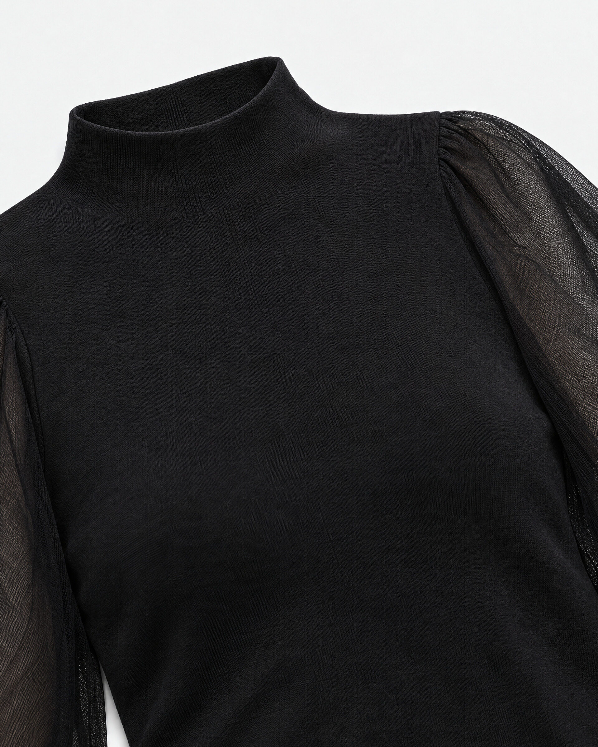 Black knit top