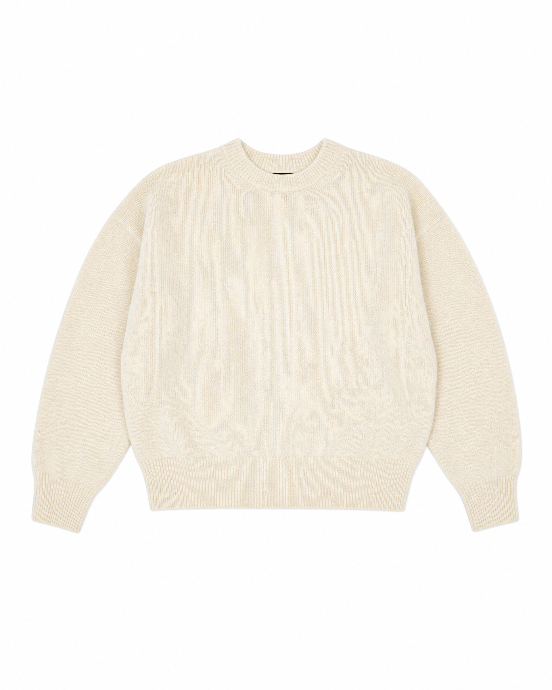 Ecru Mohair-Blend Sweater