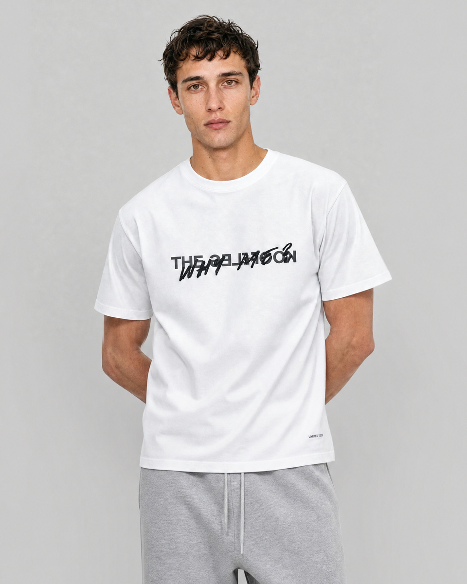 White 'Why Me' Unisex T-shirt