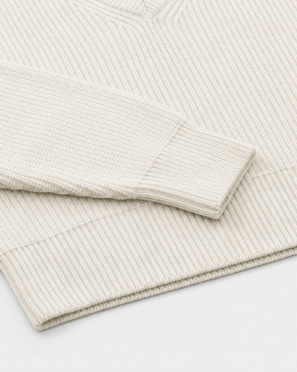 Natural-colored merino wool sweater