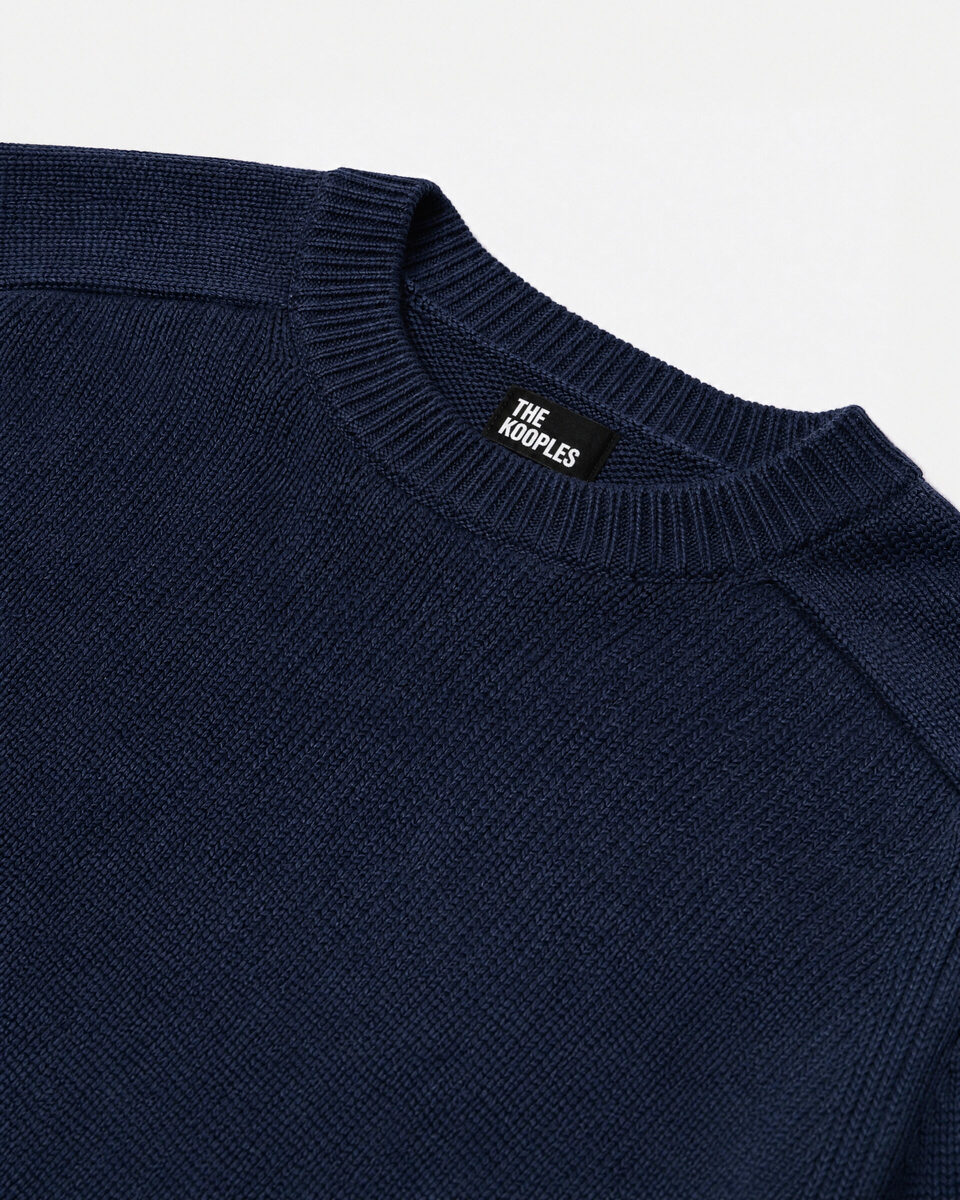Navy Merino Wool Sweater