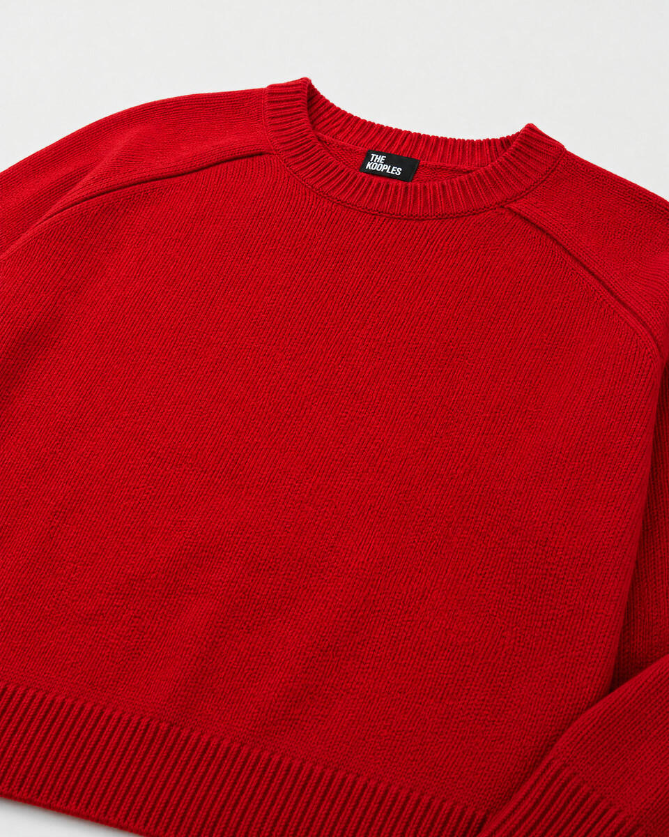 Red Merino Wool Sweater