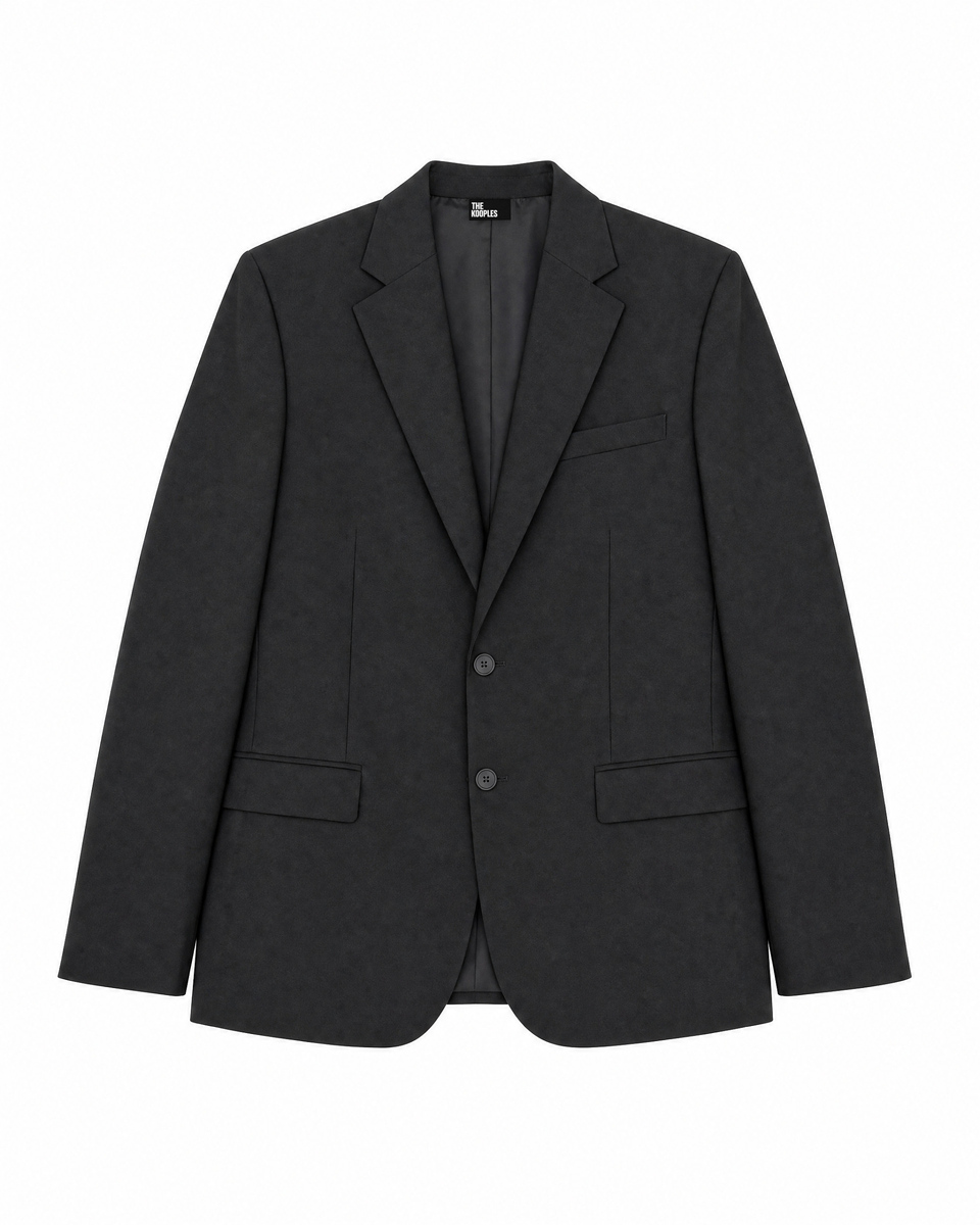 Black wool suit jacket