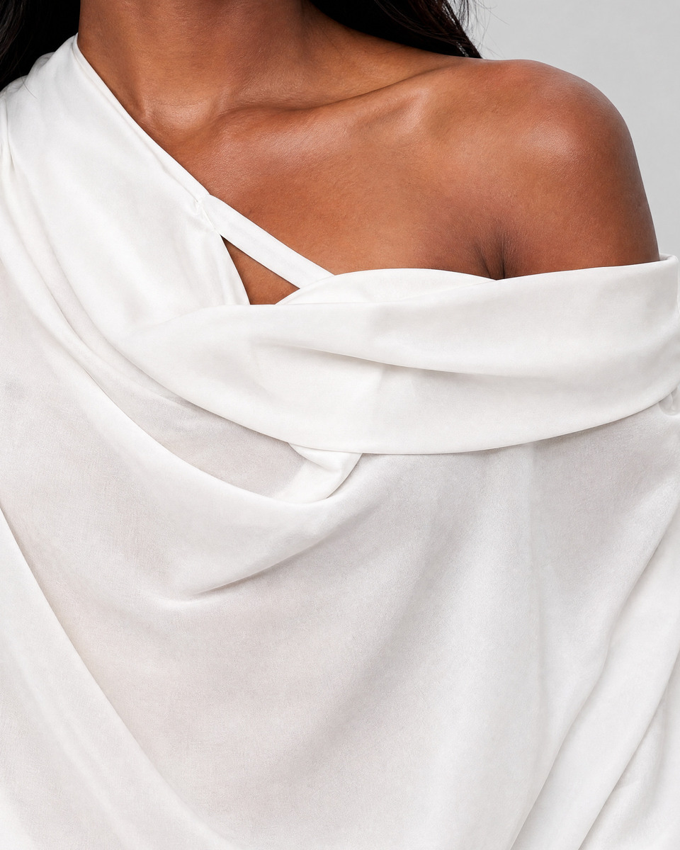 Ecru Long-Sleeve Top