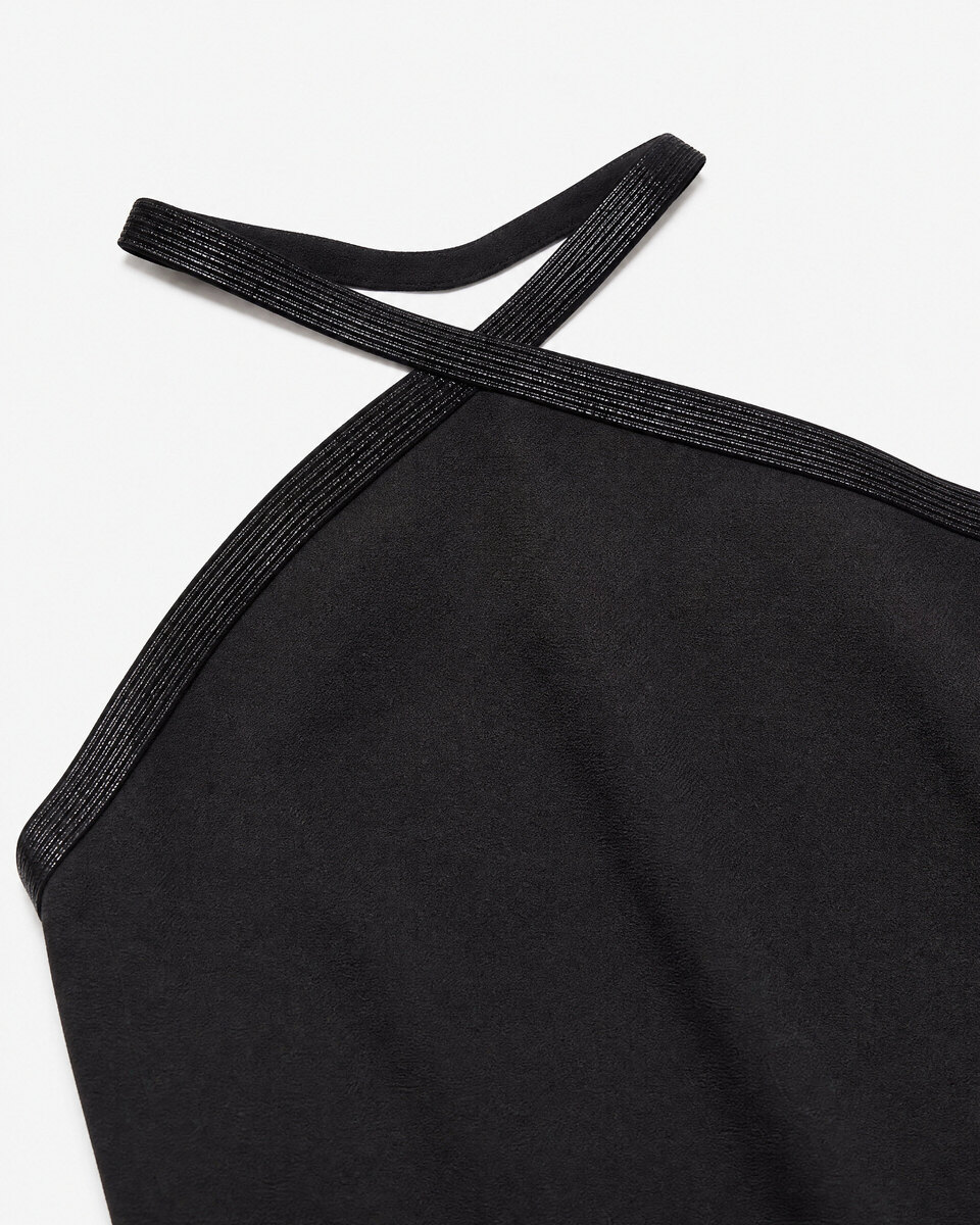 Black Short Dress with Rhinestones