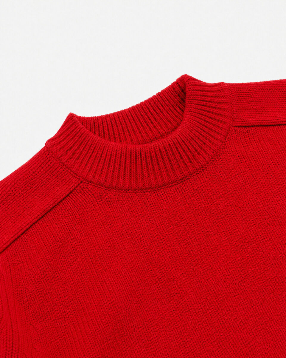Red Wool Crew-Neck Sweater
