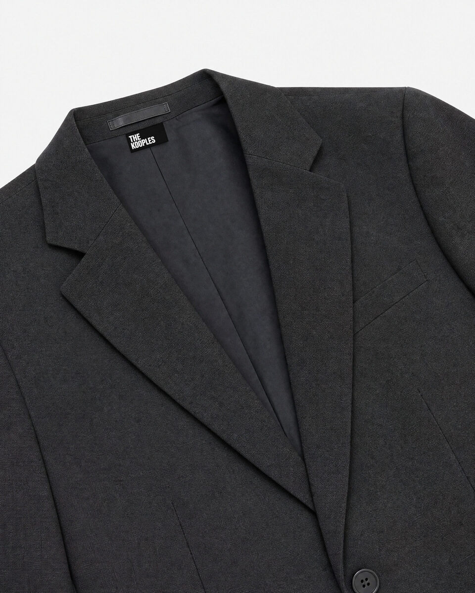 Anthracite Gray Wool Suit Jacket