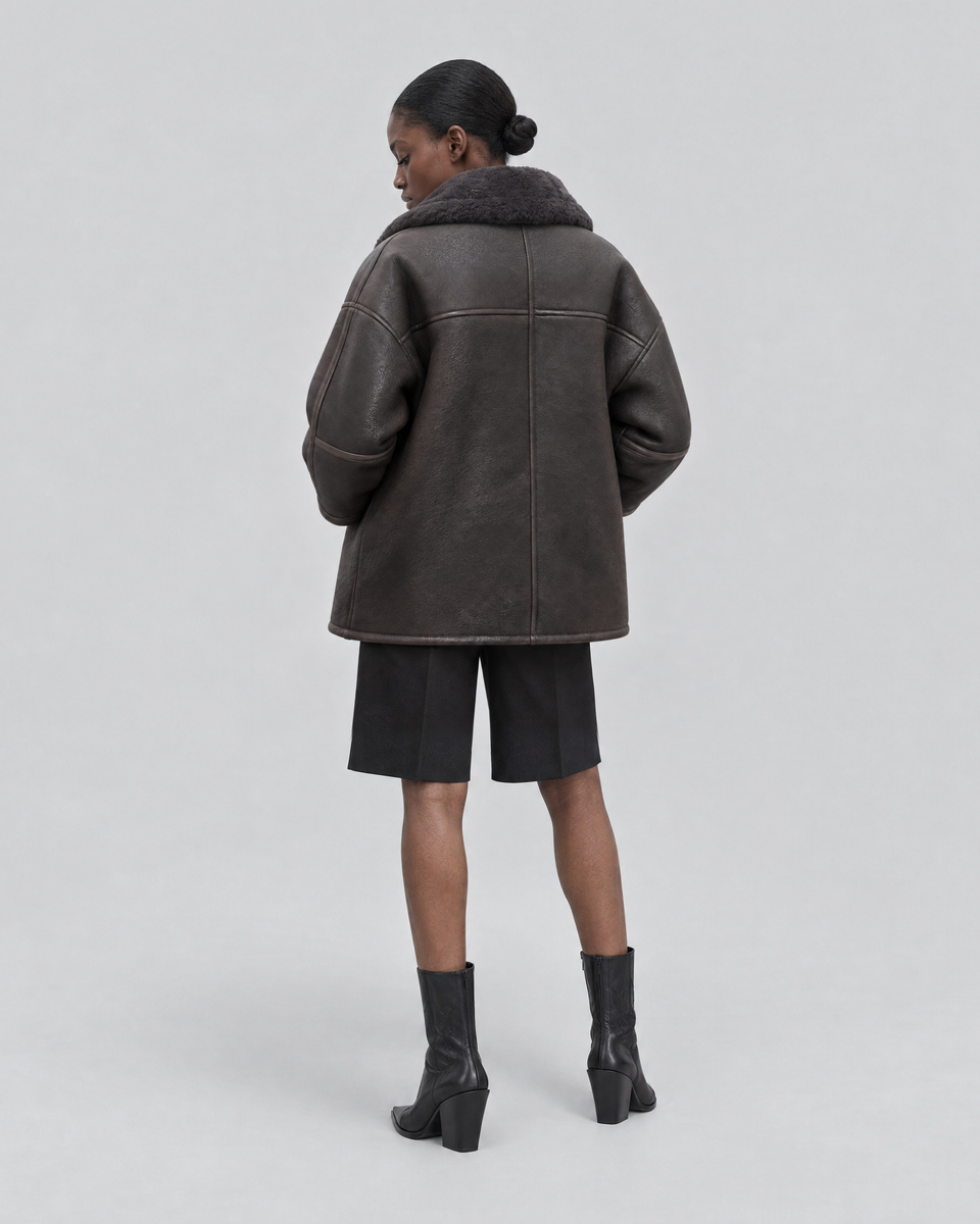 Brown sheepskin