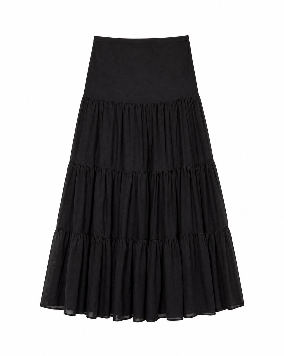 Long black skirt