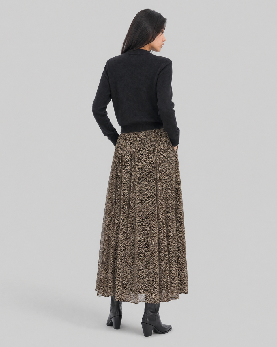 Black wool and cashmere sweater