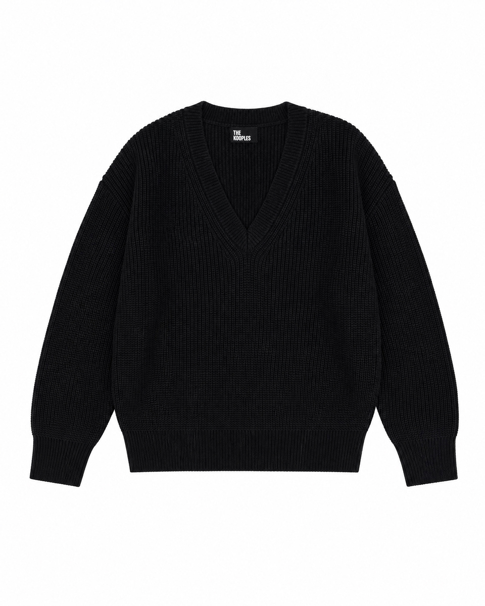 Black Merino Wool Sweater