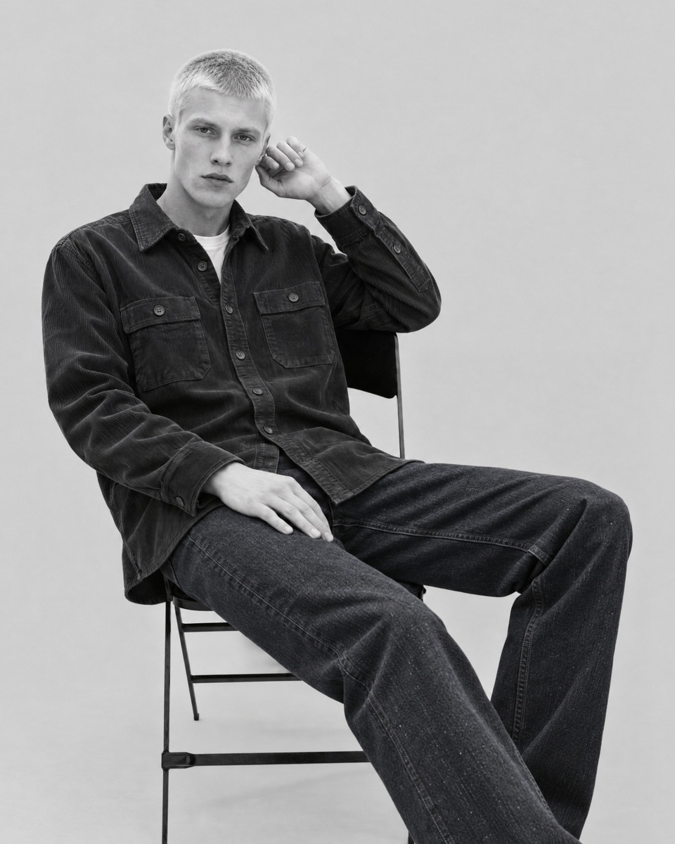 Navy corduroy shirt