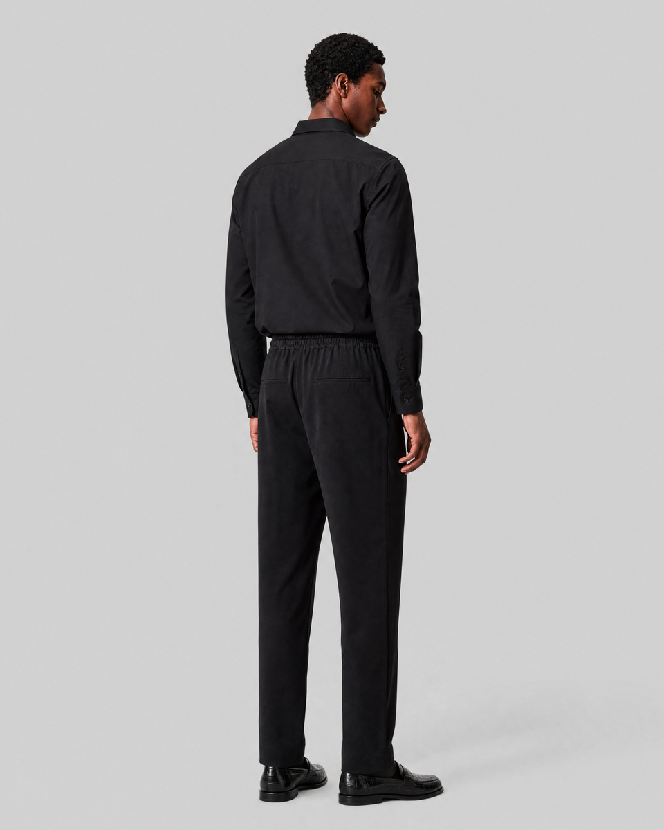 Black shirt with patch pockets