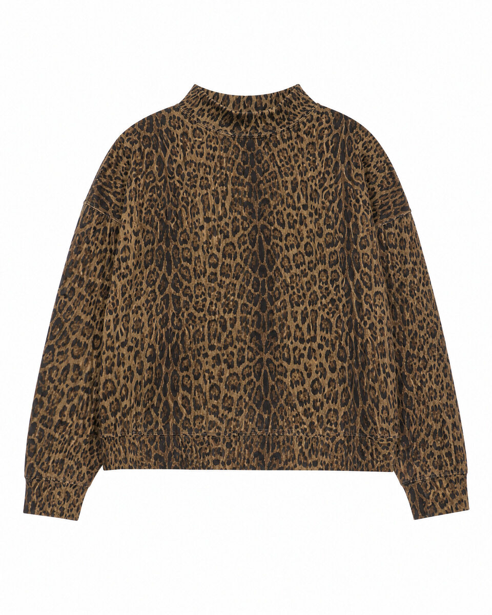 Leopard-print sweatshirt