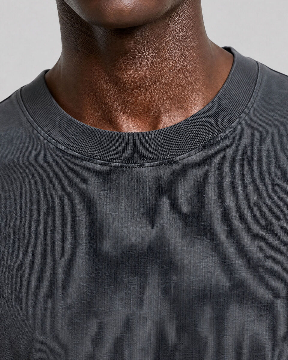 Black T-shirt with car screen print