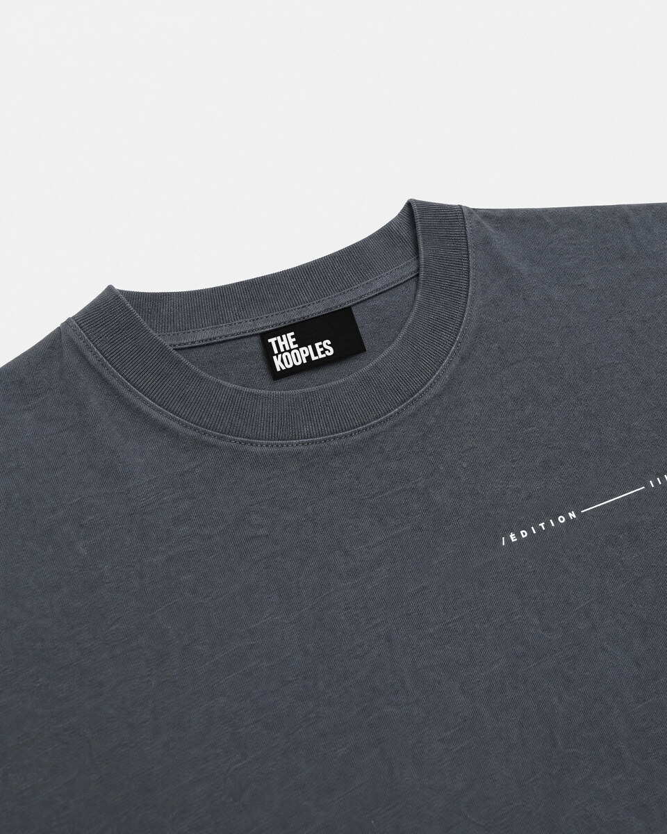 Black T-shirt with car screen print