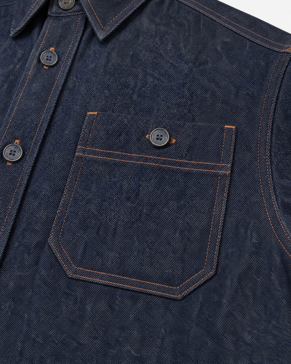 Blue Raw Denim Shirt
