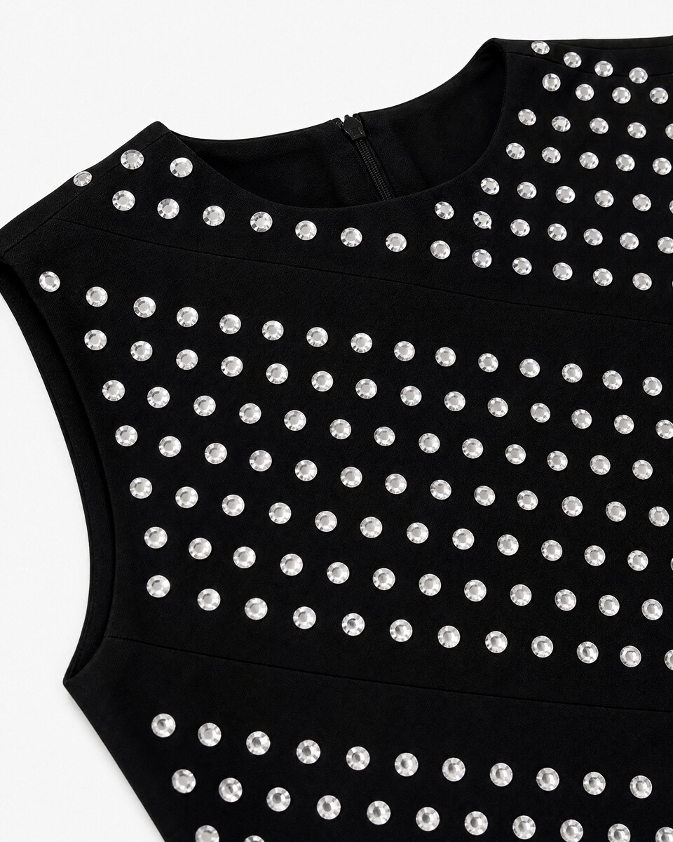 Black Short Studded Dress
