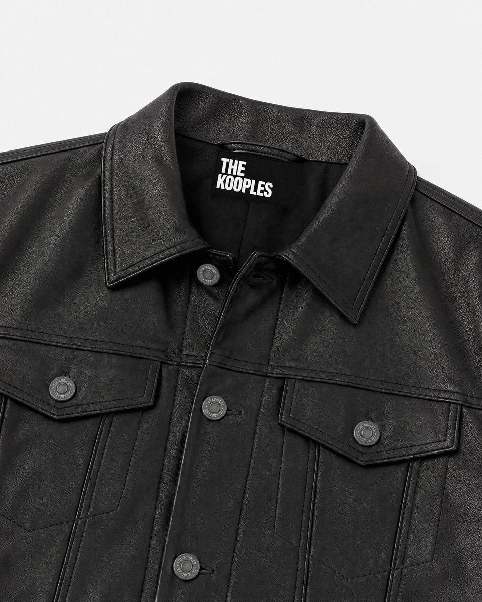 Black leather jacket