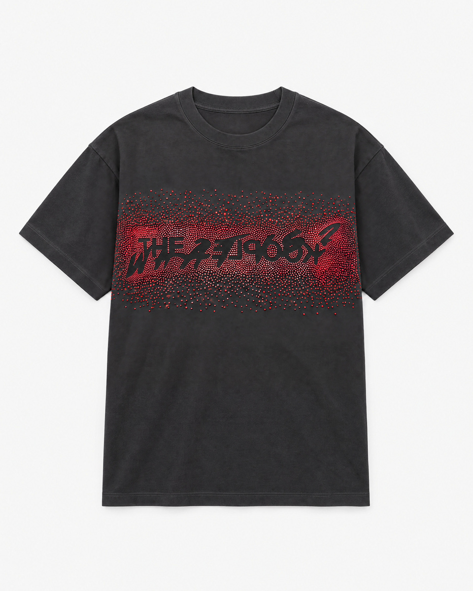 'What is' Black Rhinestone T-Shirt