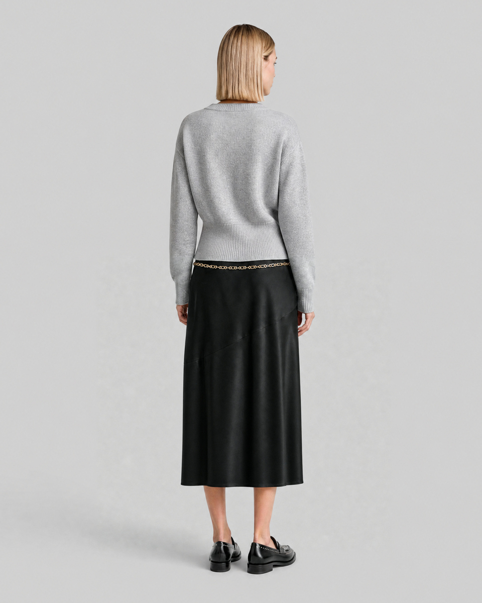 Blue Merino Wool and Cashmere Cardigan