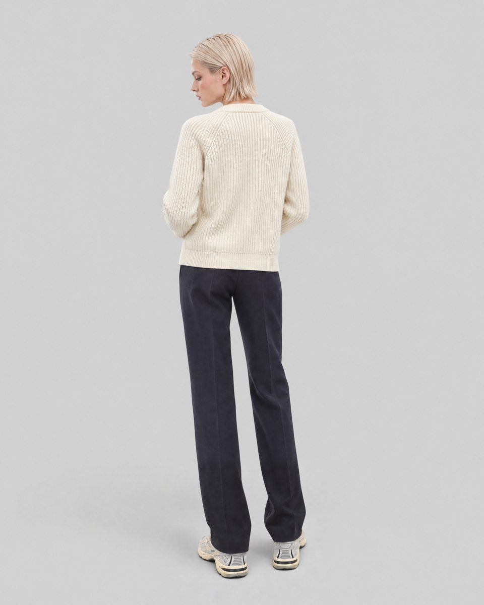 Natural-colored merino wool sweater