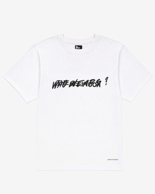 White 'Who Wears' Unisex T-shirt