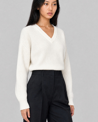 Natural-colored merino wool sweater