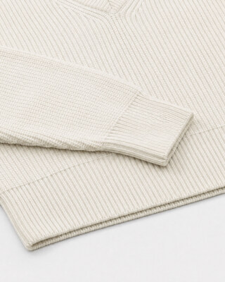 Natural-colored merino wool sweater