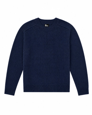 Navy Merino Wool Sweater