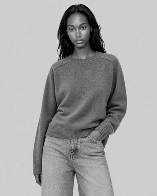 Gray Merino Wool Sweater
