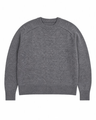 Gray Merino Wool Sweater