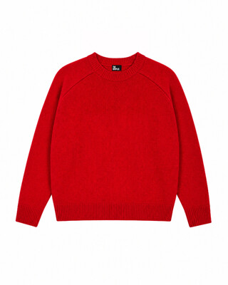 Red Merino Wool Sweater