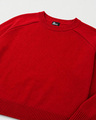 Red Merino Wool Sweater