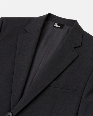 Black wool suit jacket