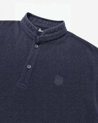 Navy Officer-Style Polo Shirt