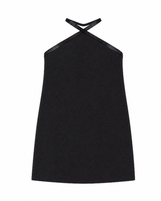 Black Short Dress with Rhinestones