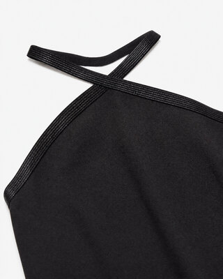 Black Short Dress with Rhinestones