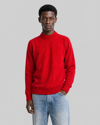 Red Wool Crew-Neck Sweater