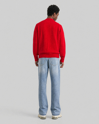 Red Wool Crew-Neck Sweater