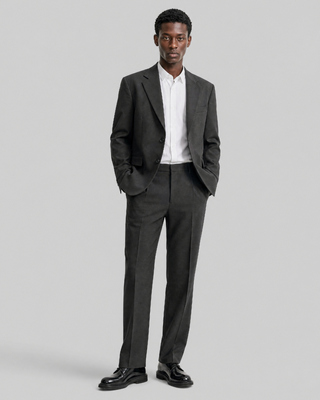 Anthracite Gray Wool Suit Jacket