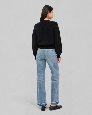 Black Merino Wool Sweater