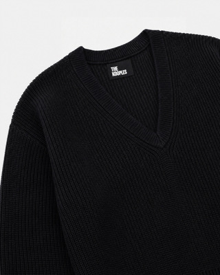 Black Merino Wool Sweater