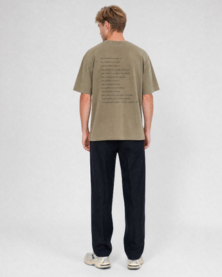 What is denim patch t-shirt khaki
