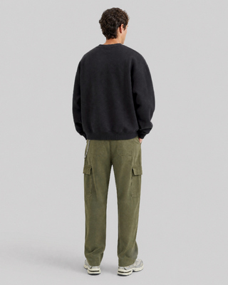 Black Crew-Neck Sweatshirt